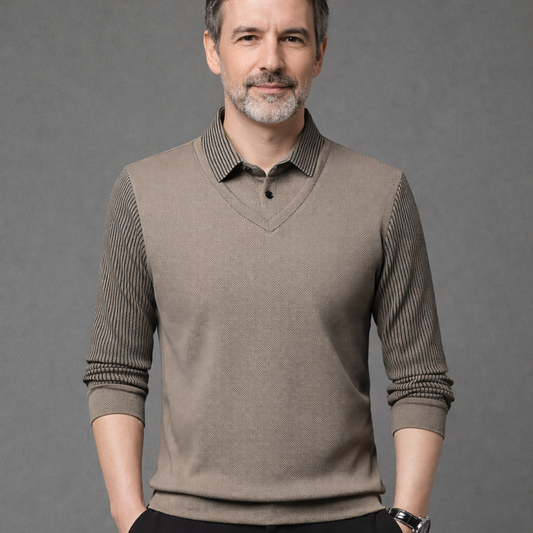 Sven - Slim Fit Layered Heren Top