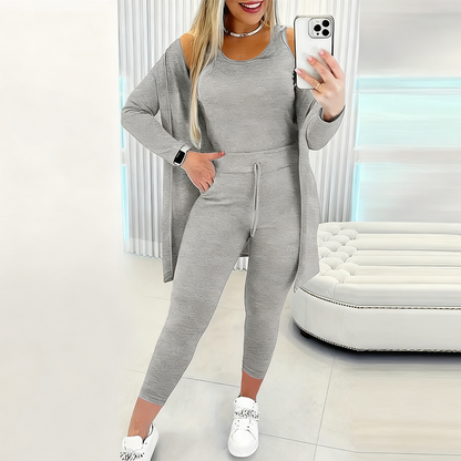 Olive Comfort Set – 3-delige Casual Lounge Set